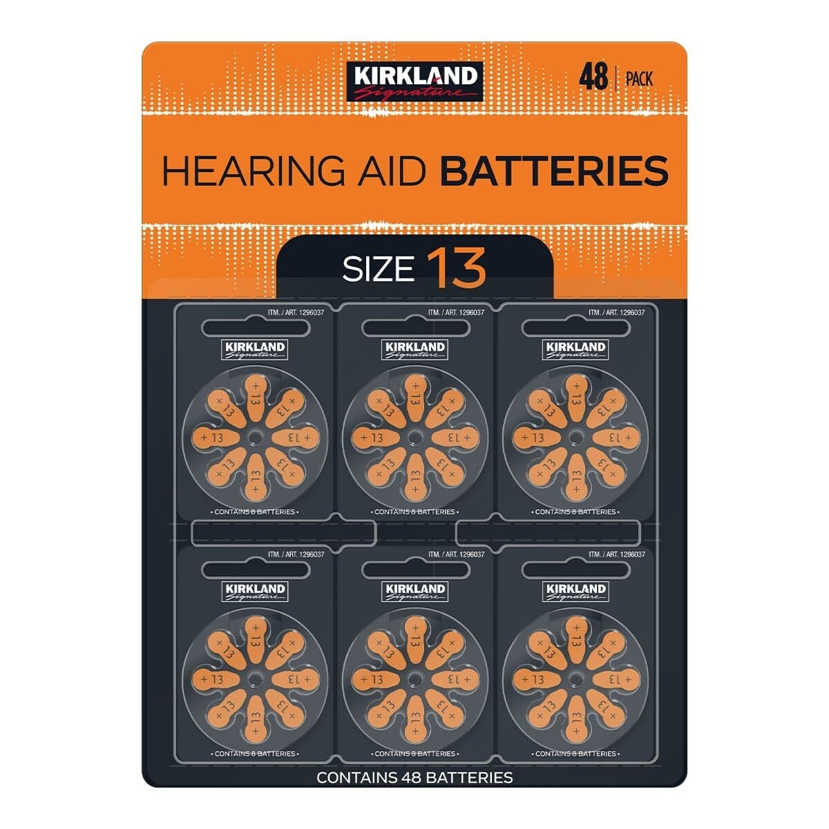 Kirkland Hearing Aid Batteries Size 13