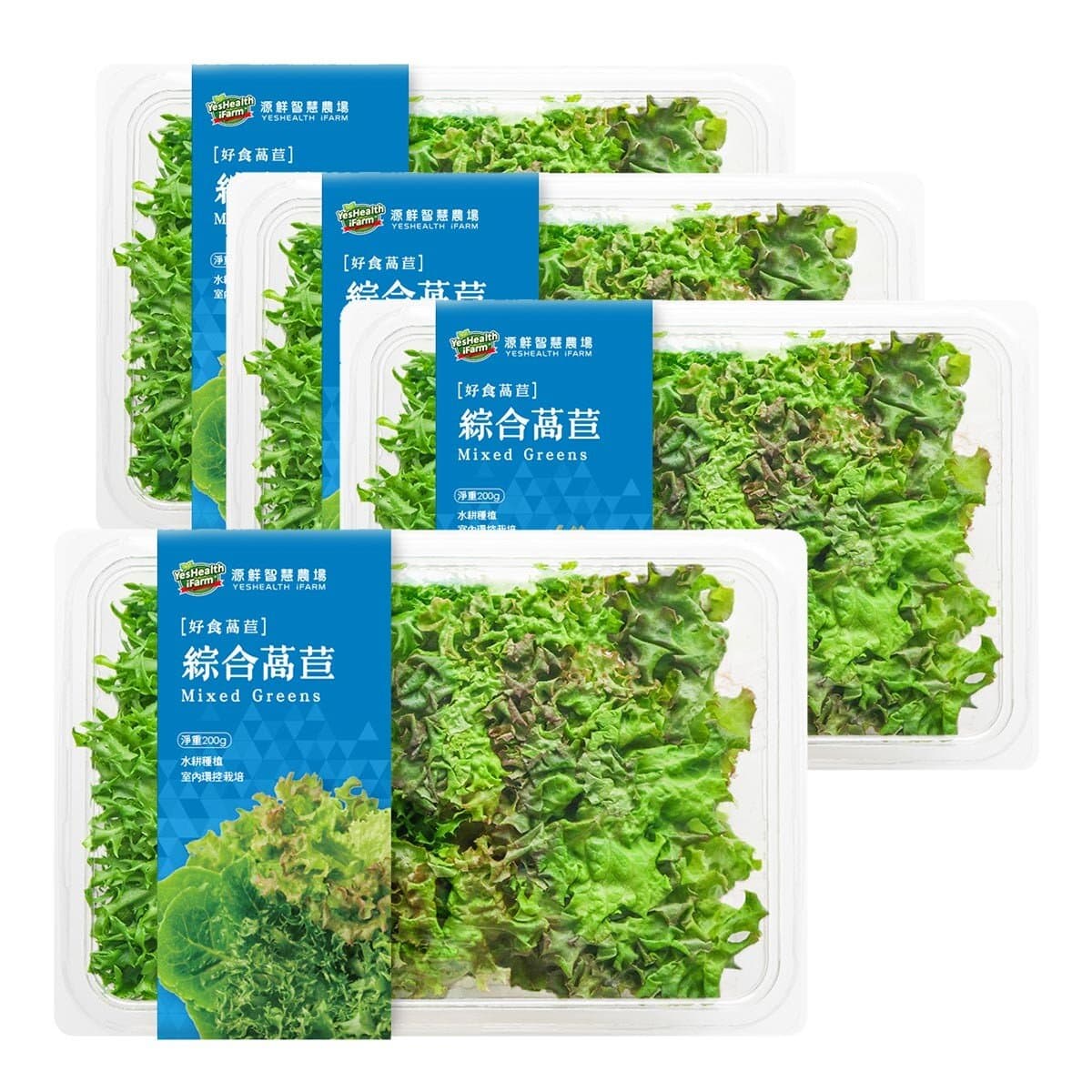 Yuanxian Smart Farm Mixed Lettuce Box 200 gram X 4 Pieces
