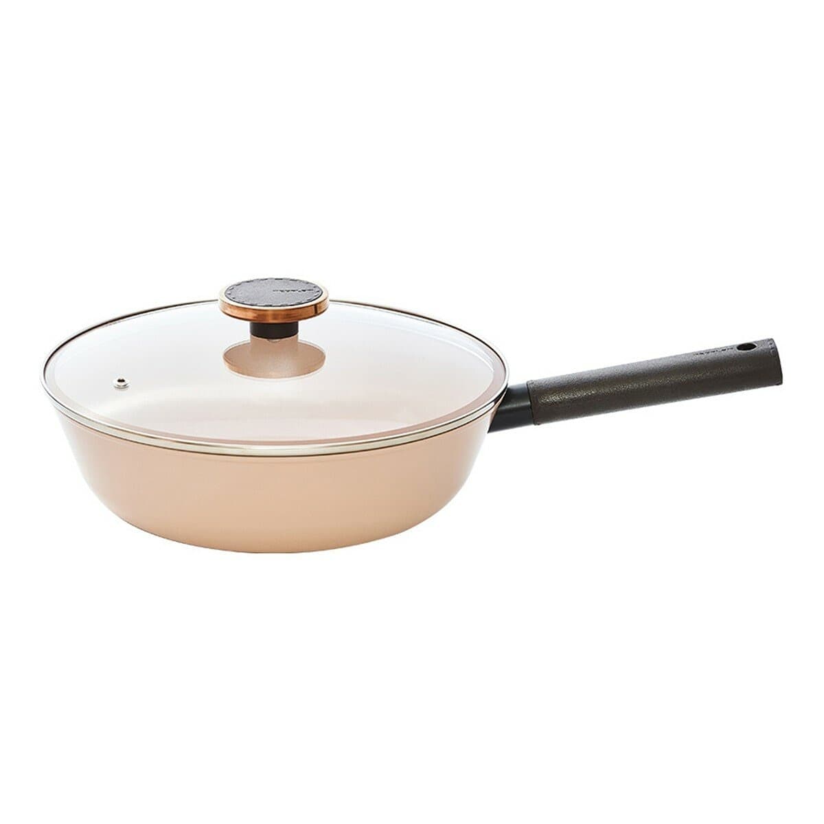 Neoflam Teflon seri Misteri Panci goreng tunggal tangkai 28 cm Termasuk tutup kaca