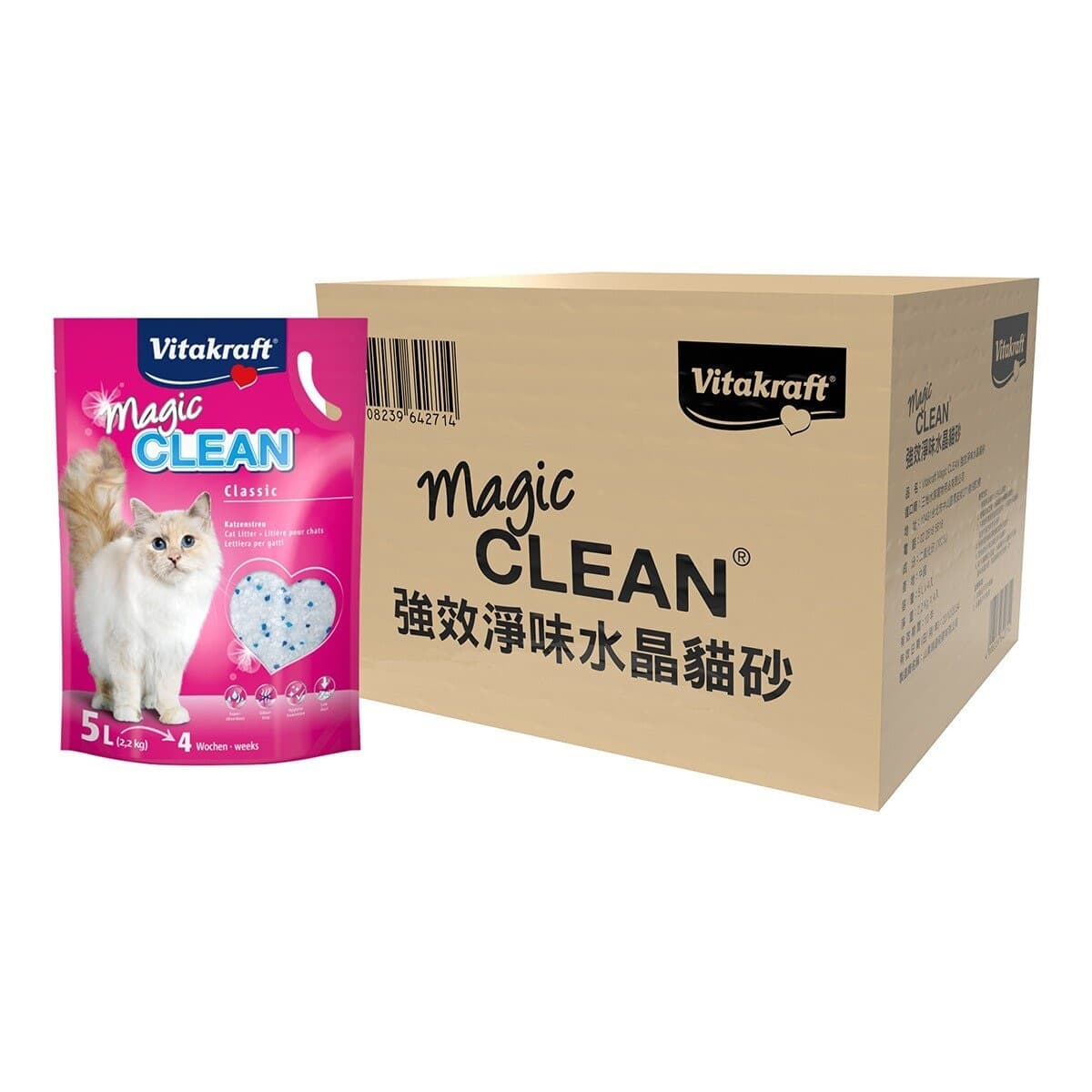 Vitakraft Magic CLEAN Crystal Litter Kucing 5L X 4pcs