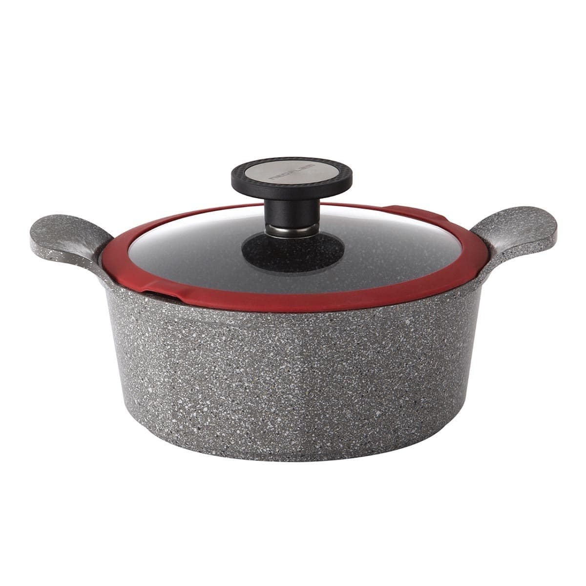 Neoflam POTE Panci pengecoran batu polos dengan dua telinga 24cm