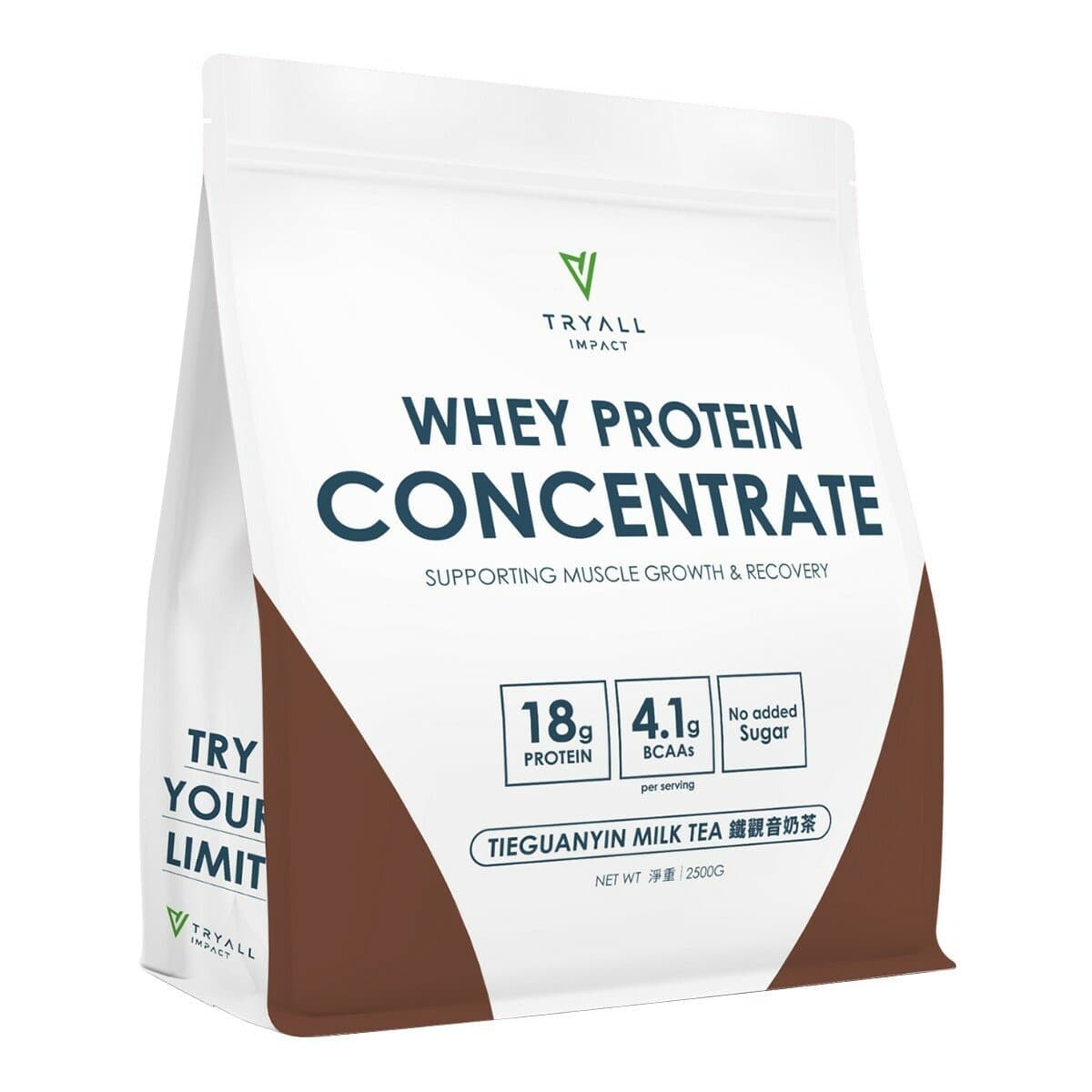 Protein Whey Konsetrat Tryall Rasa Teh Oolong 2,5 kg