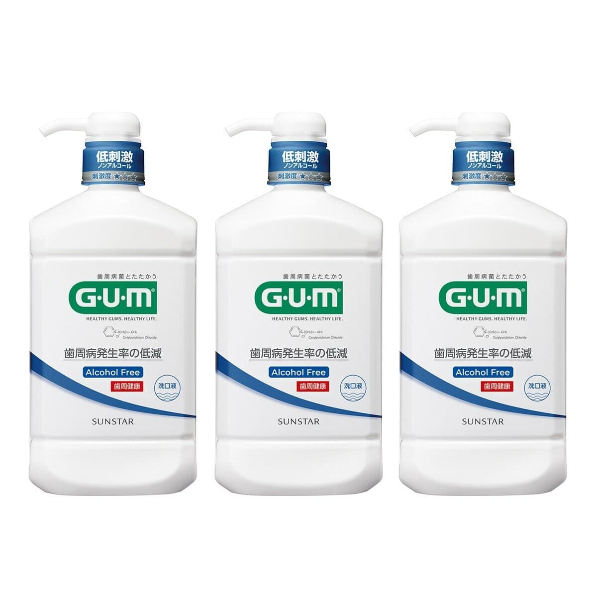 G.U.M Cairan Perawatan Gingiva 960 Ml X 3 Botol