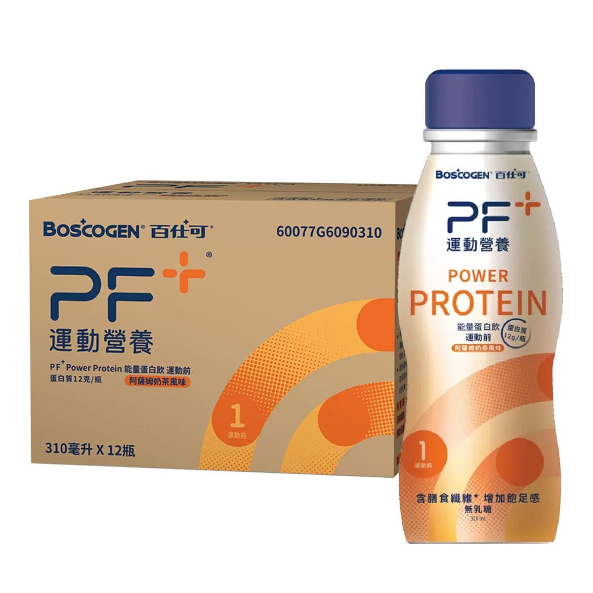 Boost PF+ Nutrisi Olahraga Energy Protein Drink Sebelum Olahraga Assam Tea Rasa 310 ml X 12 Botol