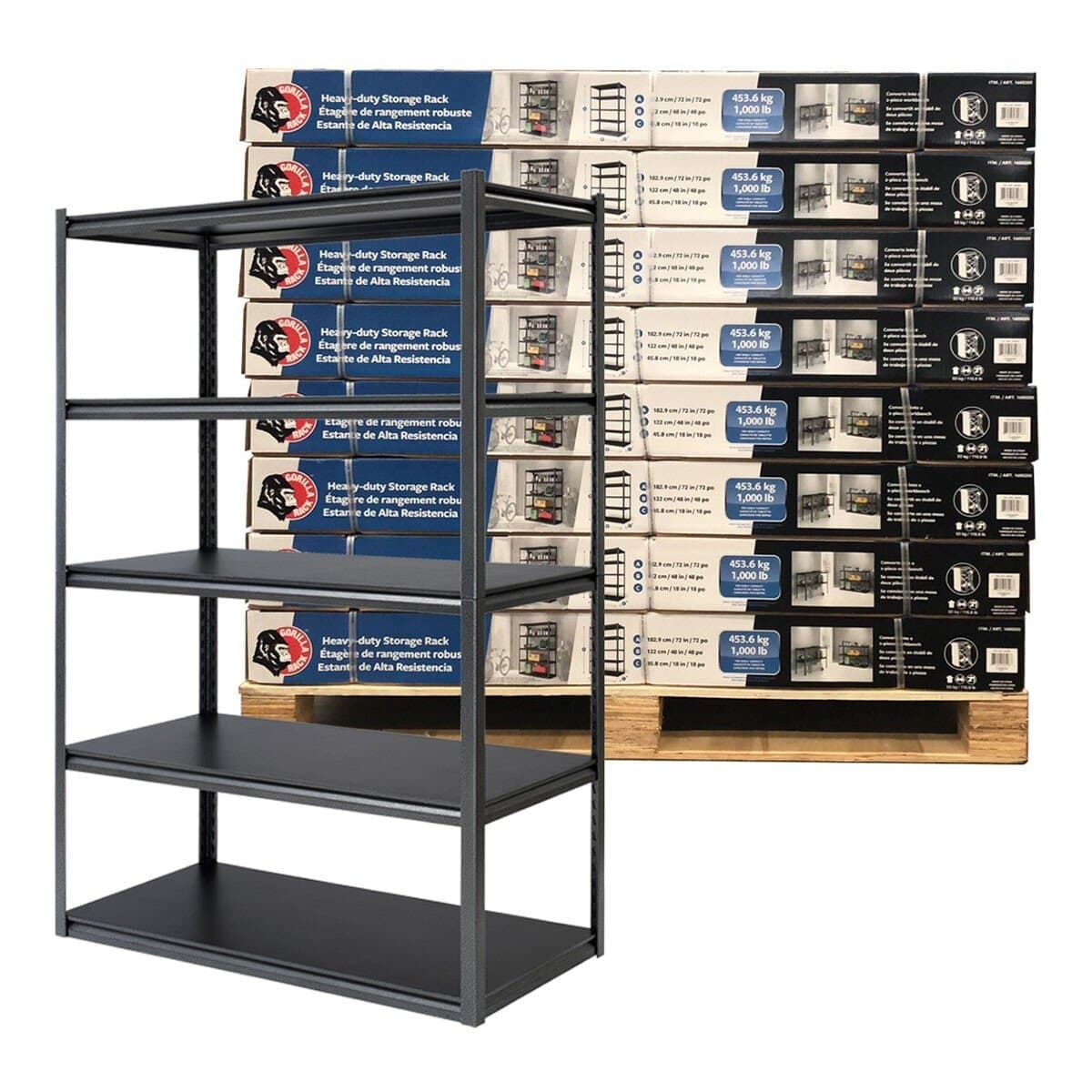 Gorilla Rak Penyimpanan Multifungsi Lapisan Lima 16 unit