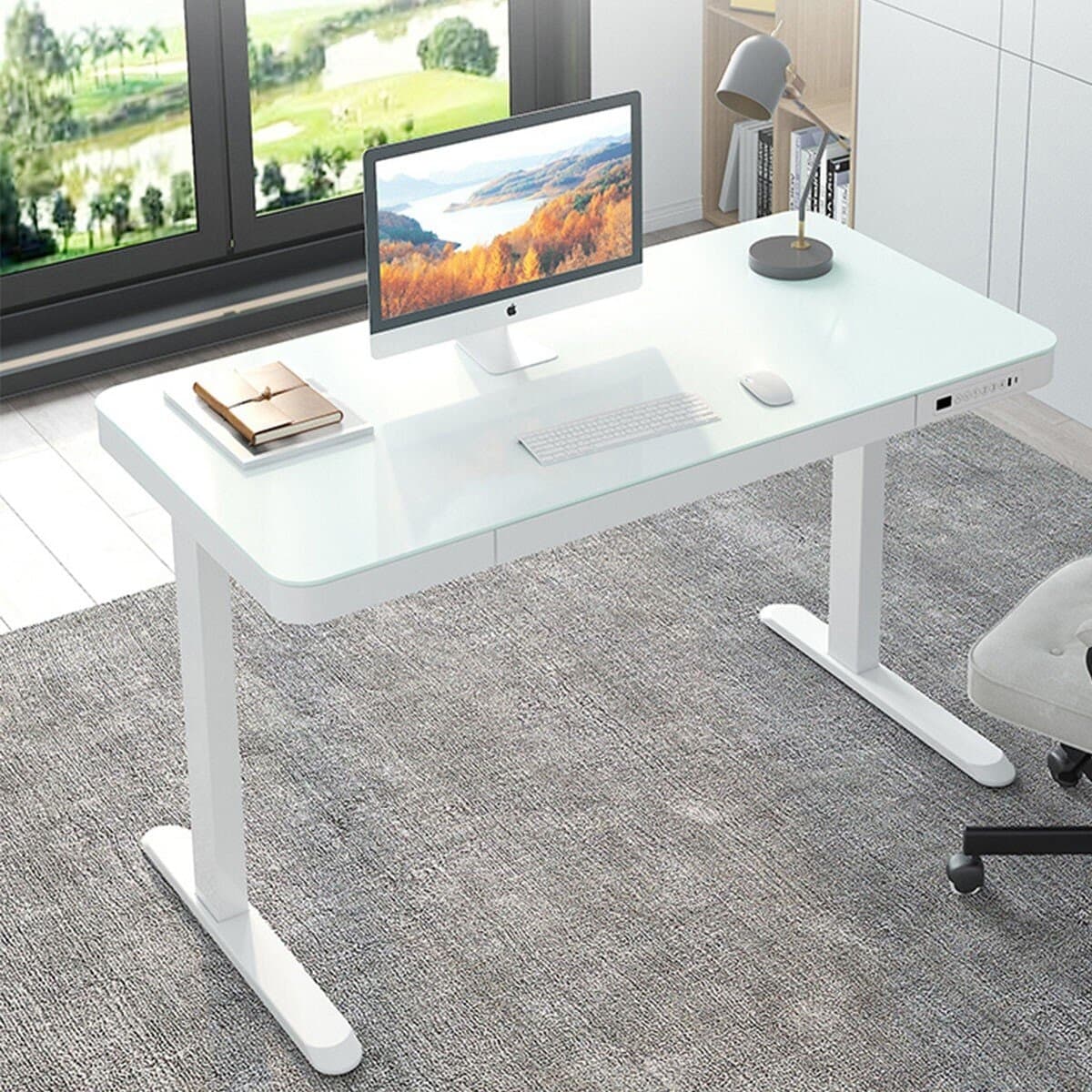 Meja Angkat Listrik Loctek ET200 Putih