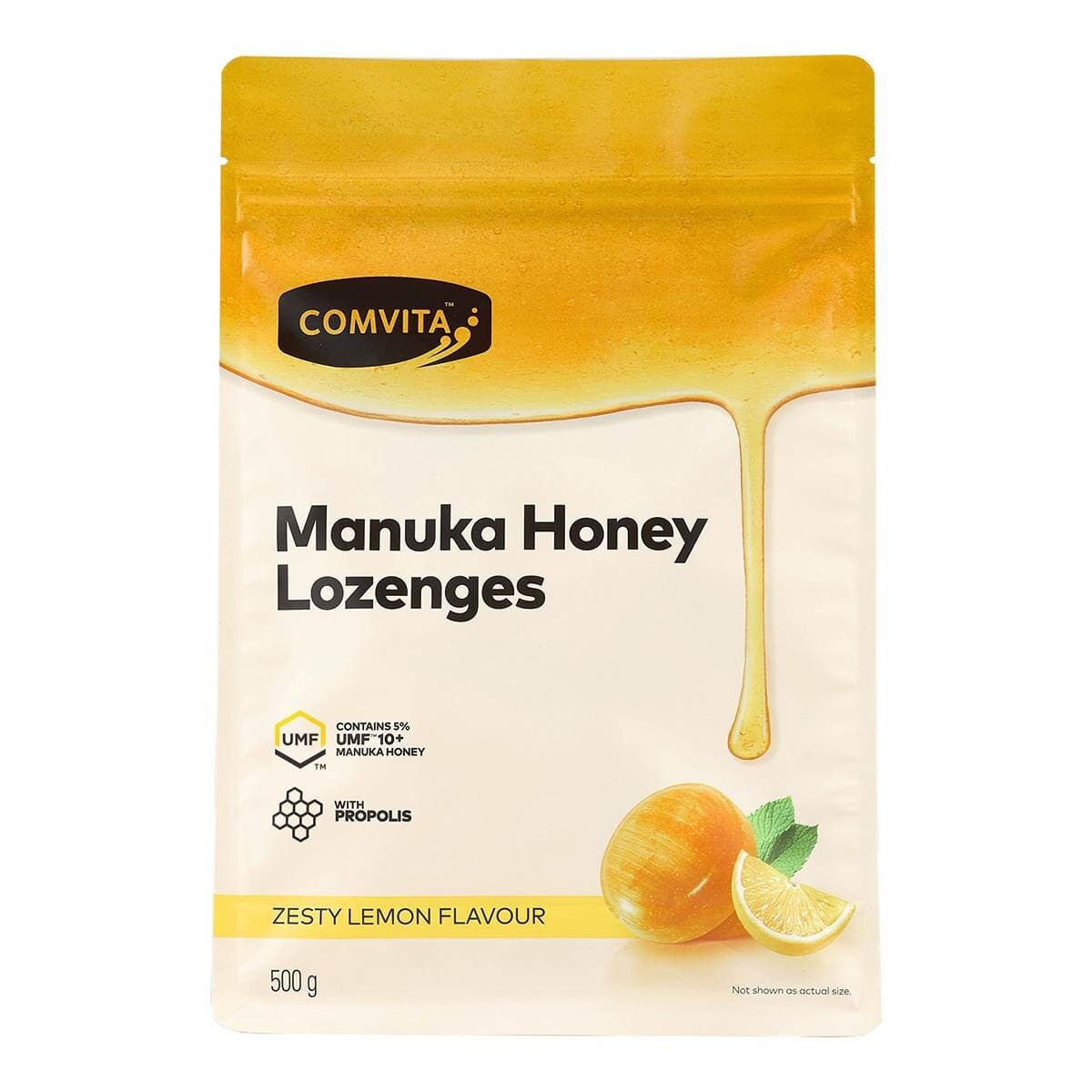 Comvita Manuka Honey Throat Lozenges Rasa Lemon 500 Gram