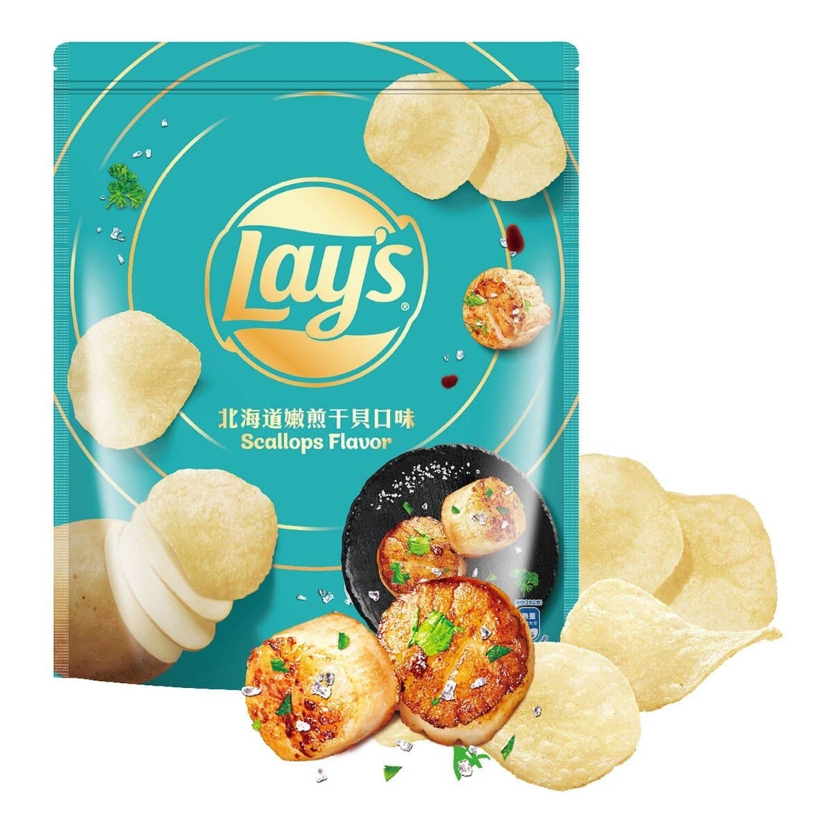 Lay's Keripik Kentang Ikan Kerang Mentega 580g